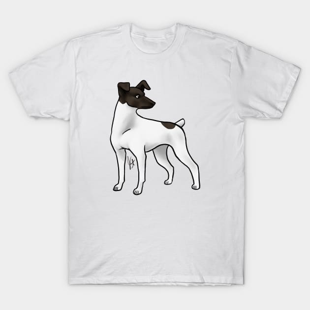 Dog - Japanese Terrier - Black and White T-Shirt by Jen's Dogs Custom Gifts and Designs